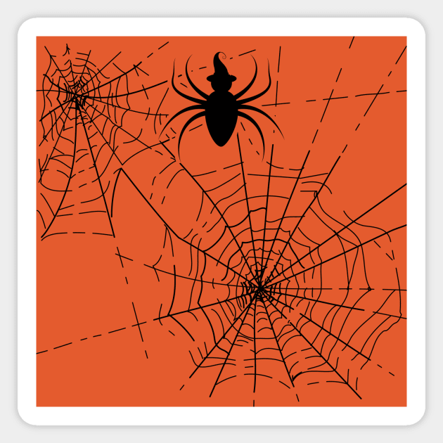 Halloween Spider Web Sticker by Xeire